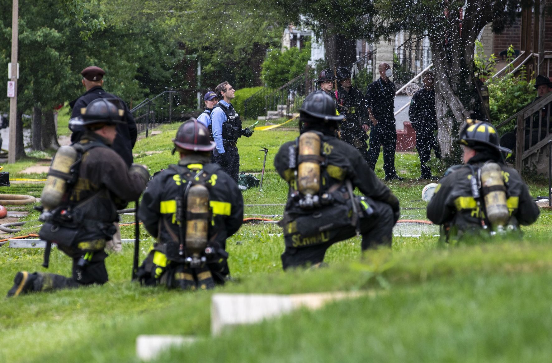 Firemen threatened with knife during rescue attempt